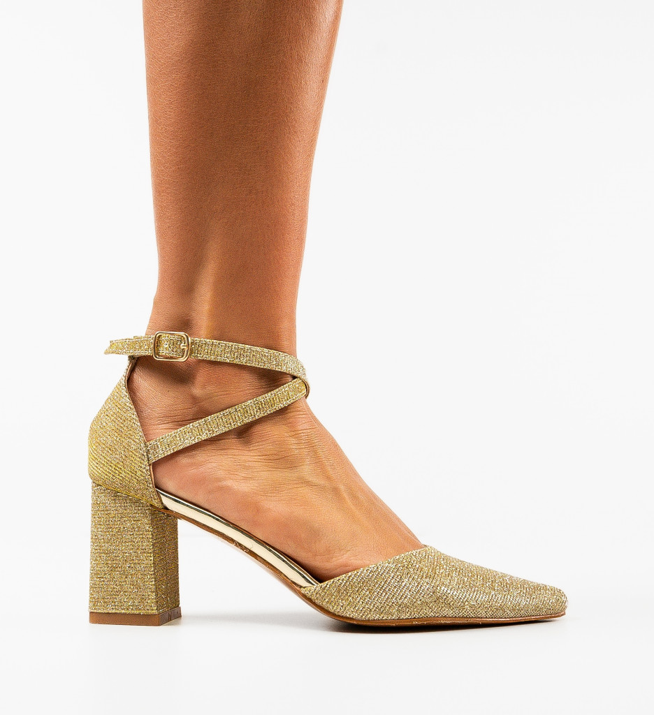 Pantofi Shams Aurii - Eleganță la fiecare pas - imagine 5