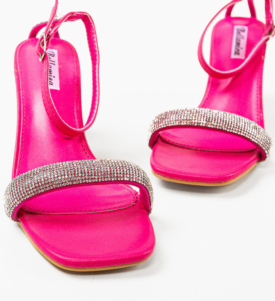 Sandale cu Toc Fuchsia Aqsa | Eleganță Remarcabilă - imagine 9