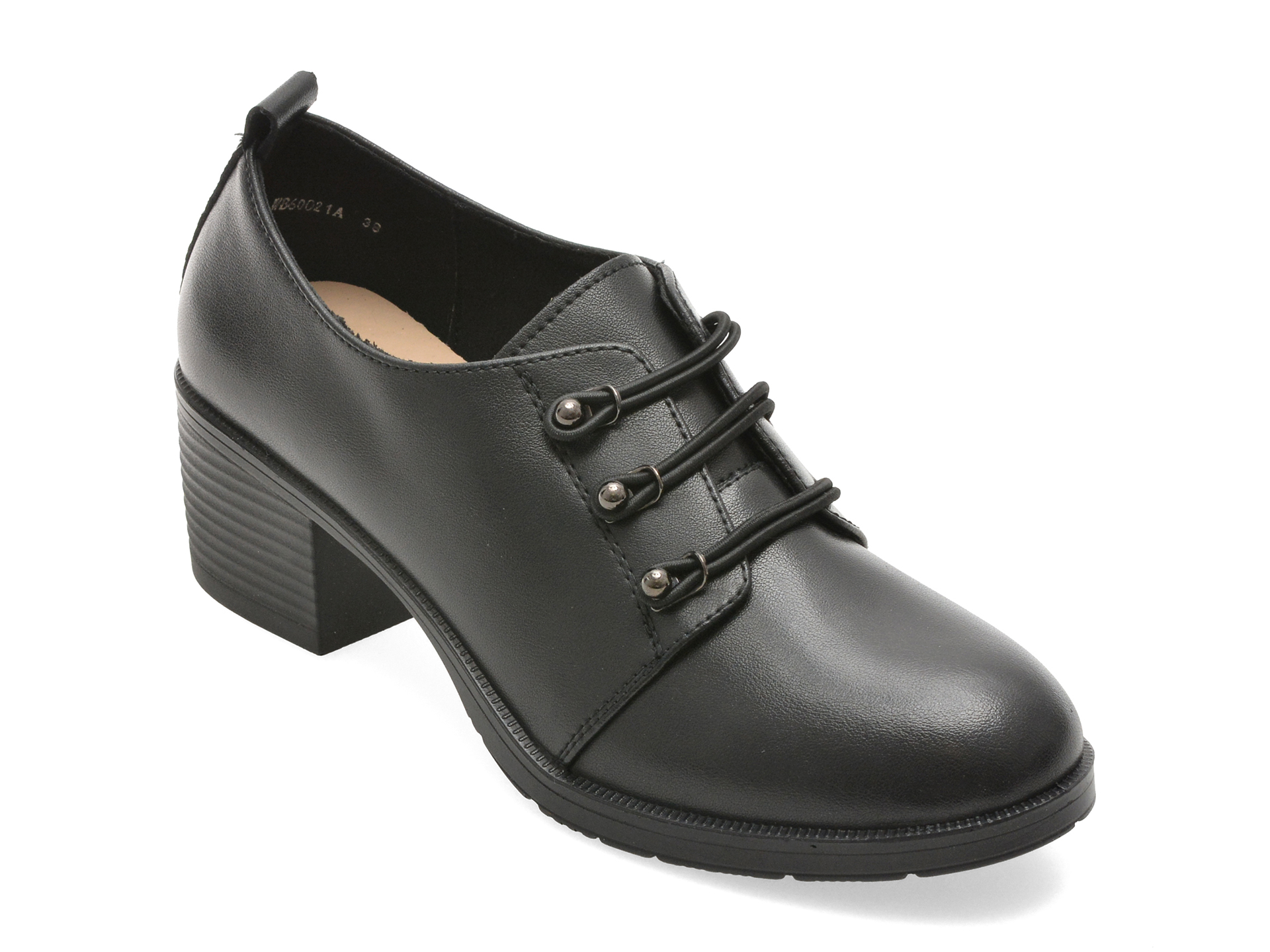 Pantofi KARISMA negri, WB60021, din piele naturala