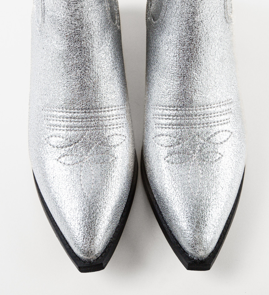 Botine Dama Lexz Argintii | Elegante - imagine 7