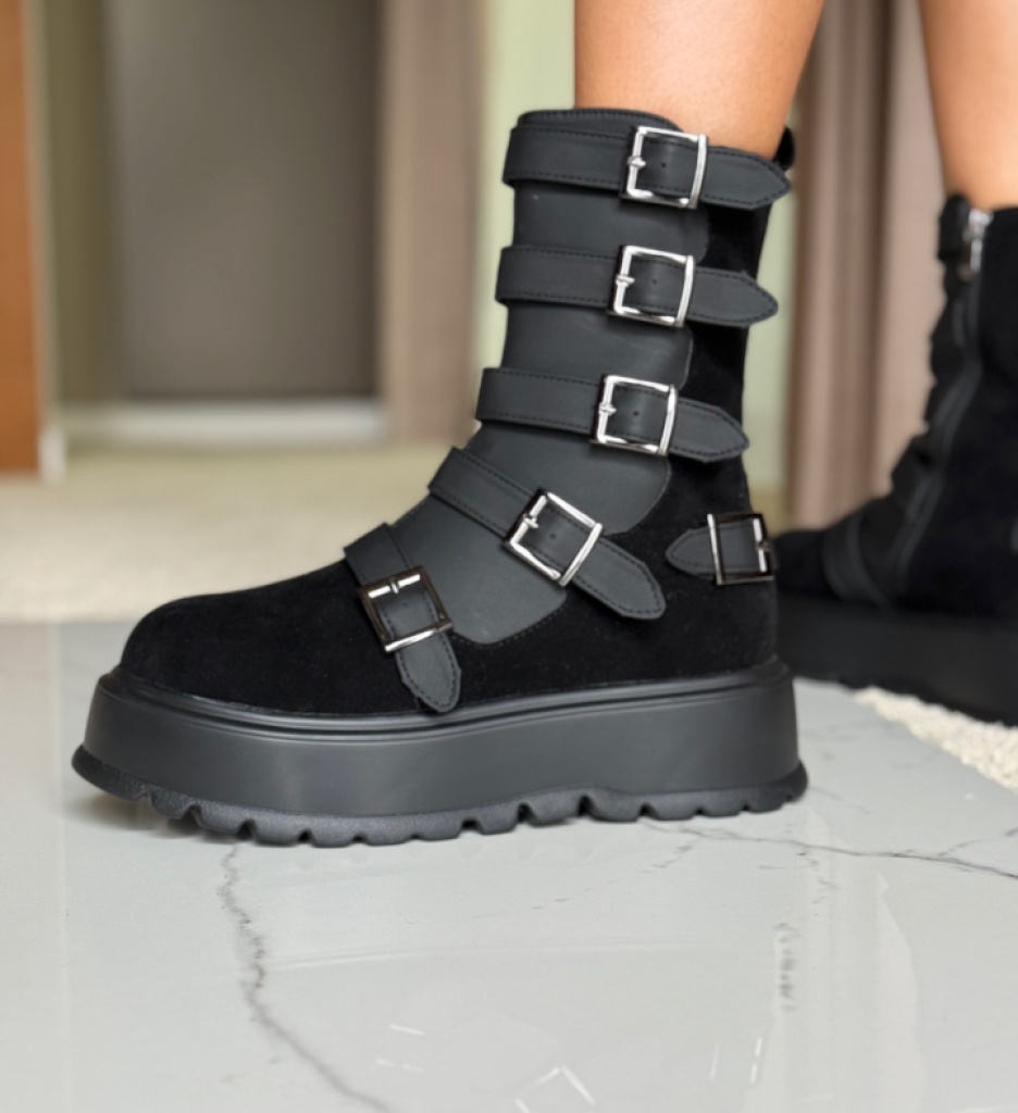 Ghete Dama Varaga Negre 2 | Eleganță și Confort