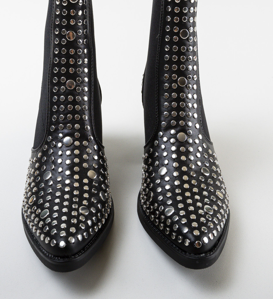 Botine Farley Negre - Eleganță și Confort - imagine 6