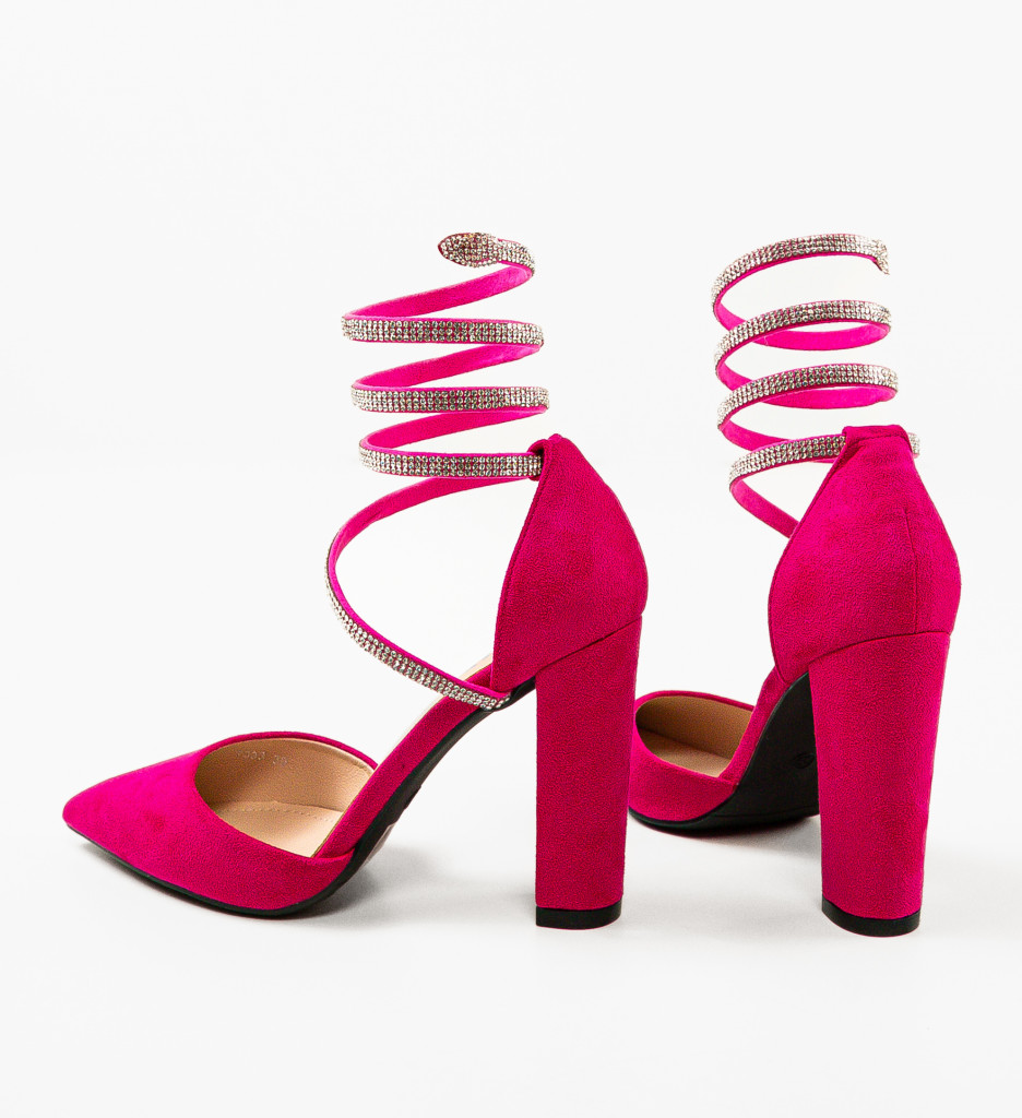Pantofi cu toc Kyk Fuchsia - Eleganță și Stil - imagine 7