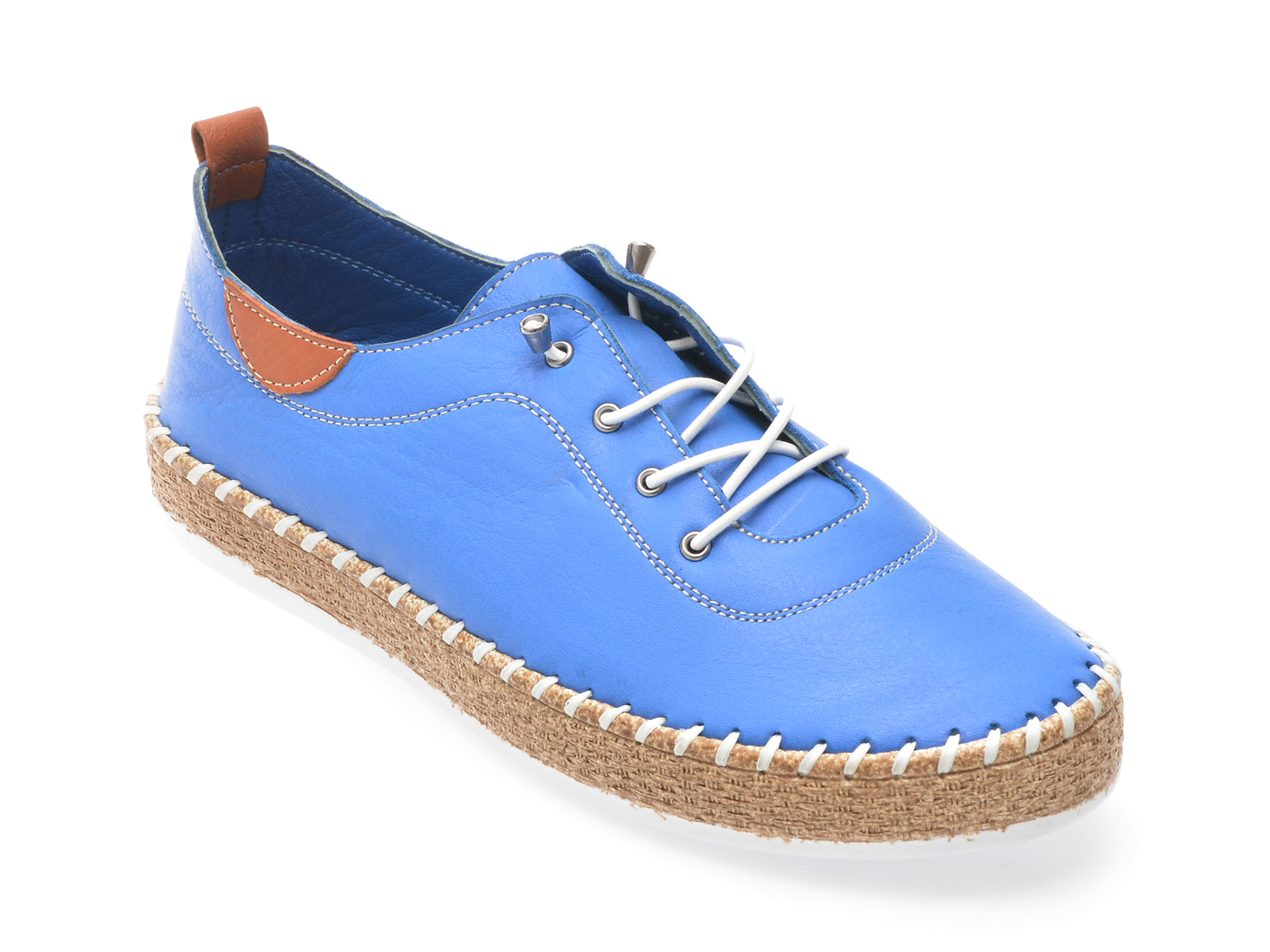 Pantofi Shoozy albaștri din piele naturală