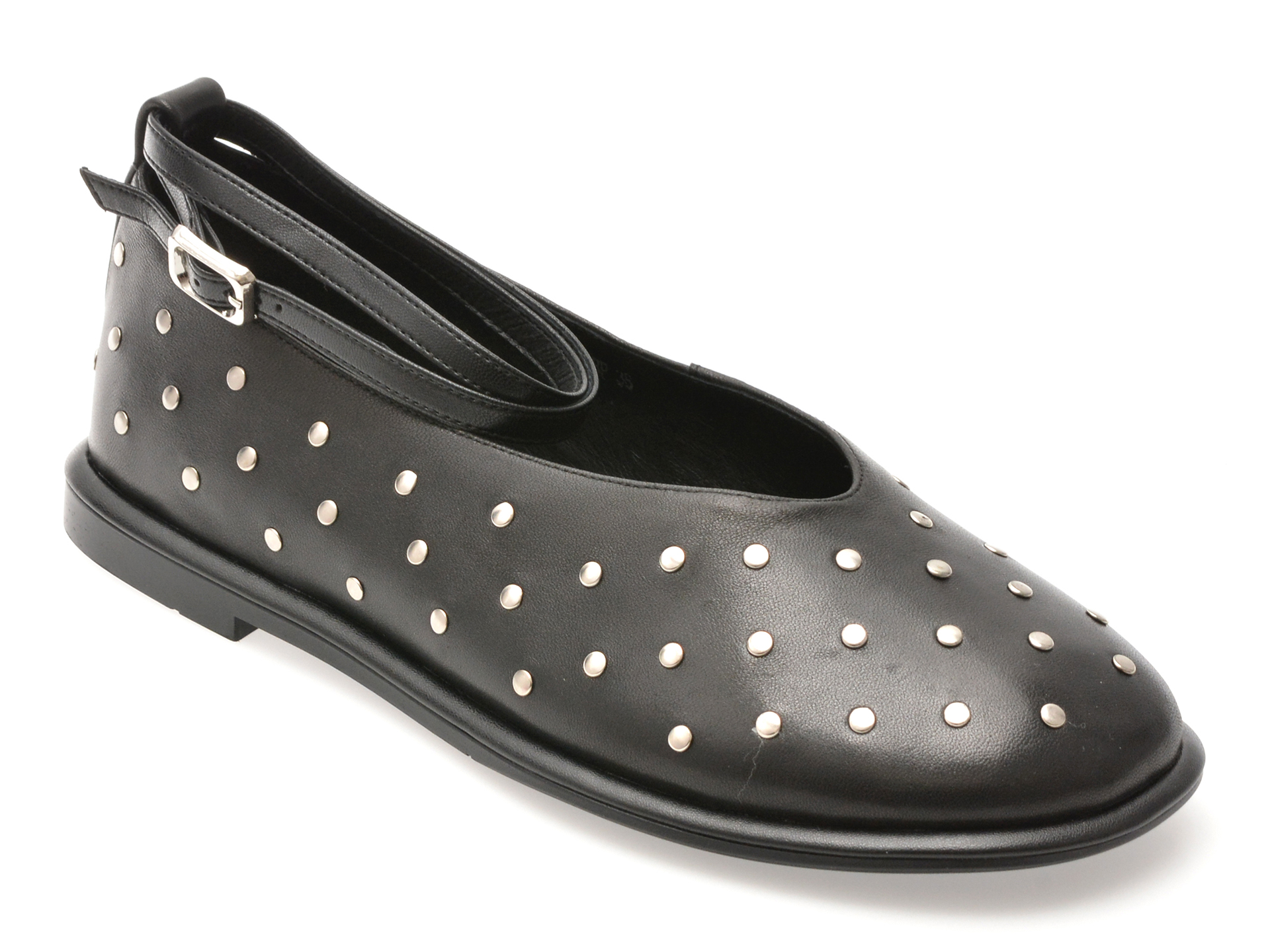 Balerini Epica Negri din Piele Naturală