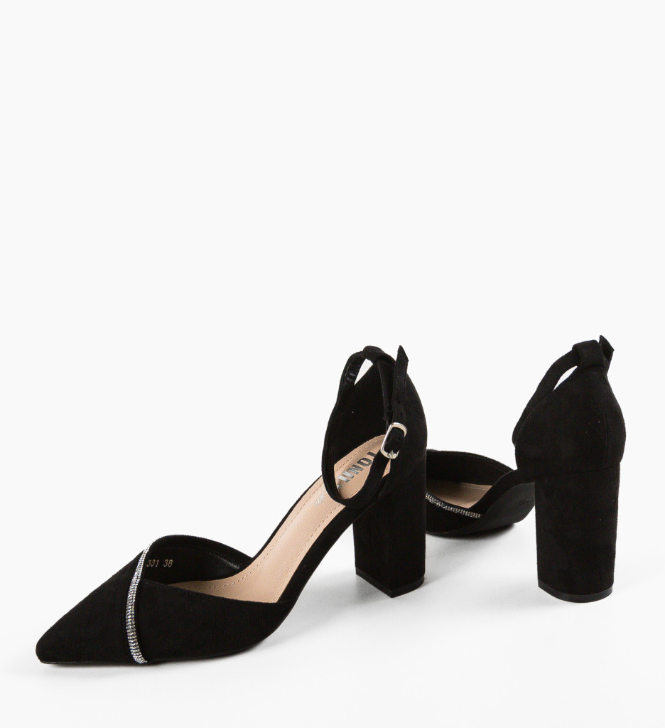 Pantofi cu Toc Hajag Negri - Eleganți și Moderni - imagine 9
