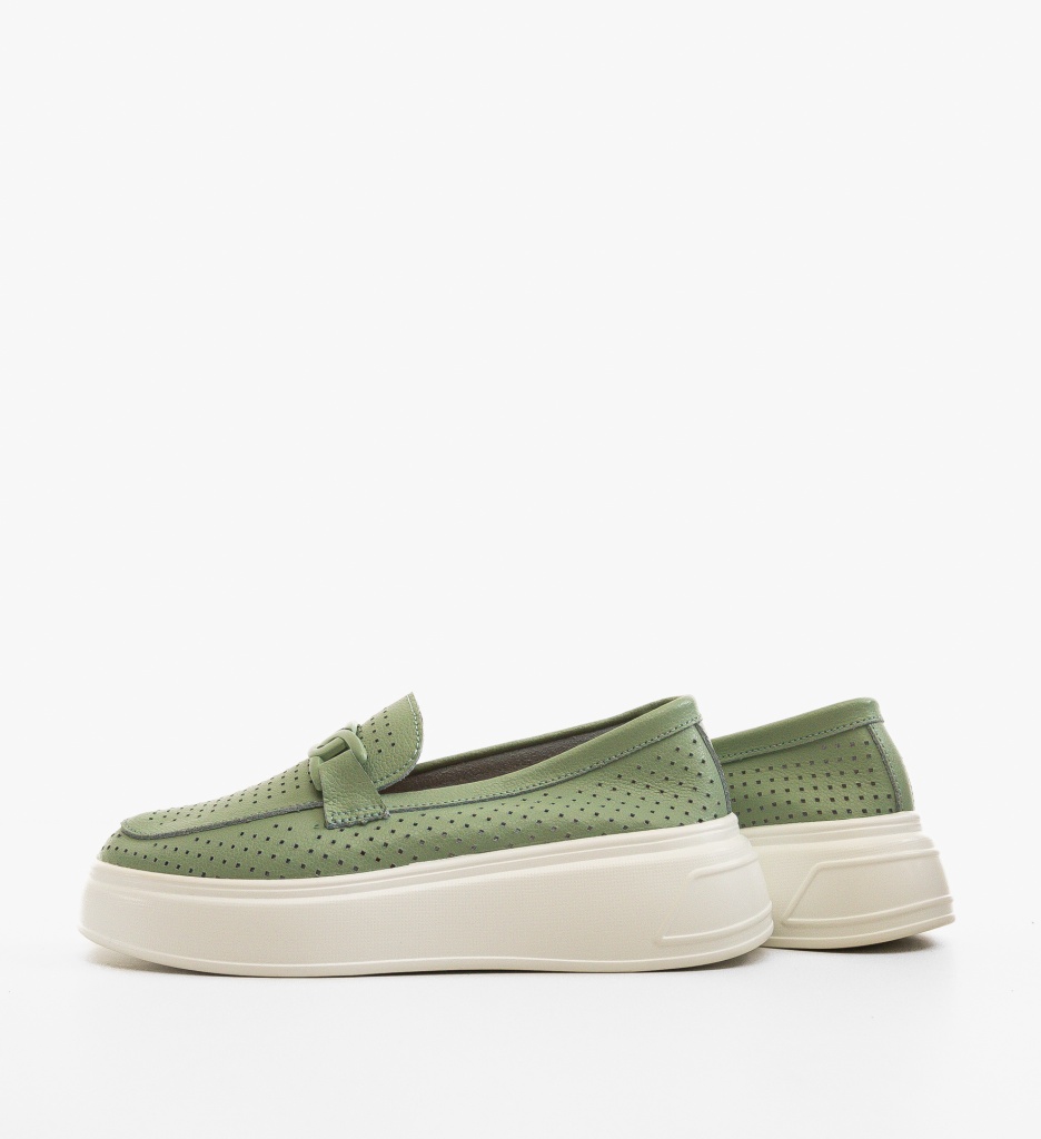 Pantofi Casual Lezzer Verzi - Confort & Stil - imagine 4