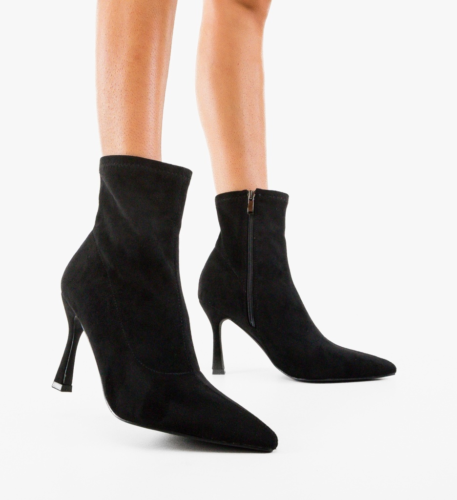 Botine Dama Zarbav Negre - Eleganță Urbană - imagine 5