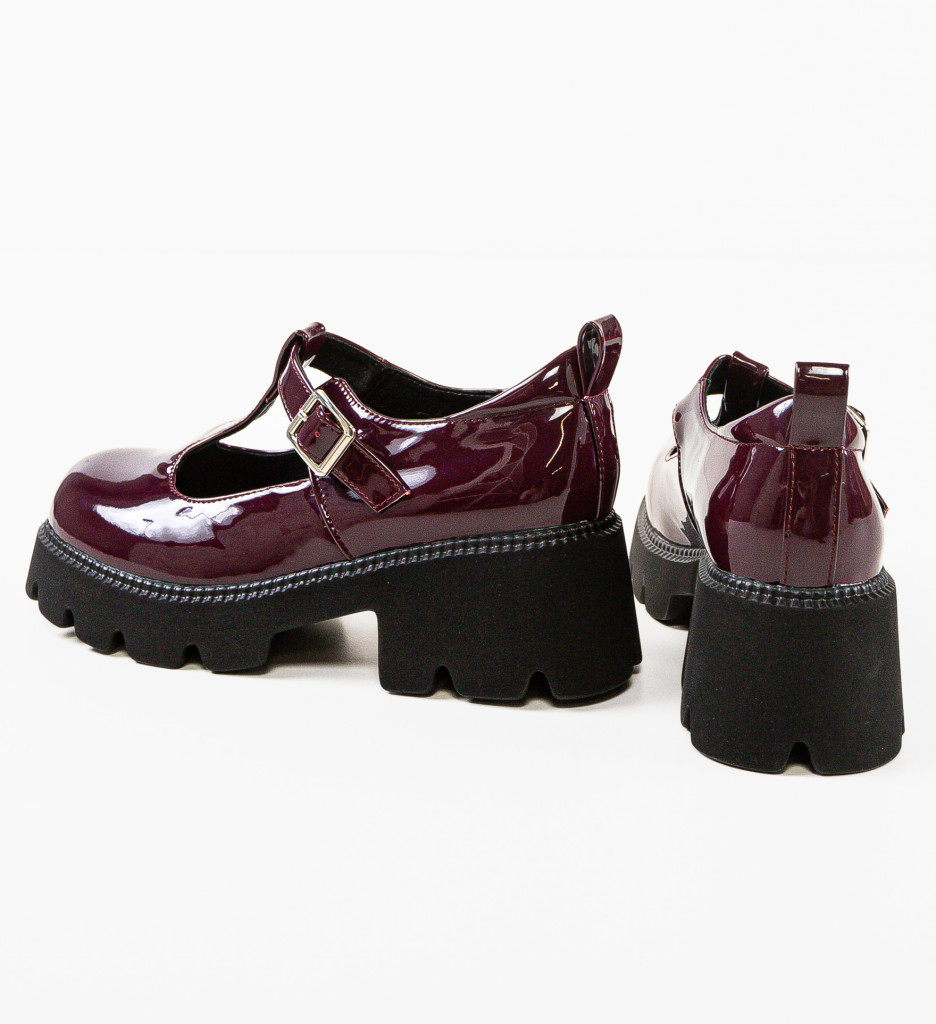 Pantofi Casual Dama Grena Longina - Eleganță Zilnică - imagine 7