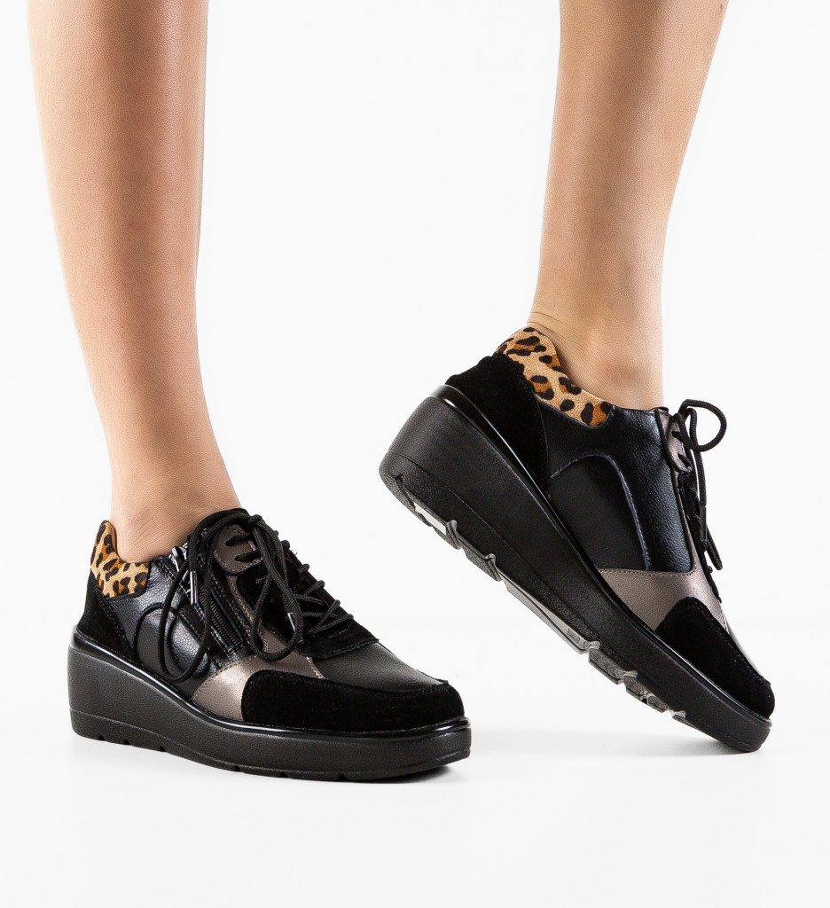 Sneakers Dama Nysa Negri | Confort si Stil Urban - imagine 8