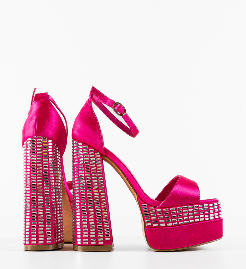 Sandale Bersomna Fuchsia - Eleganță și Stil - imagine 5