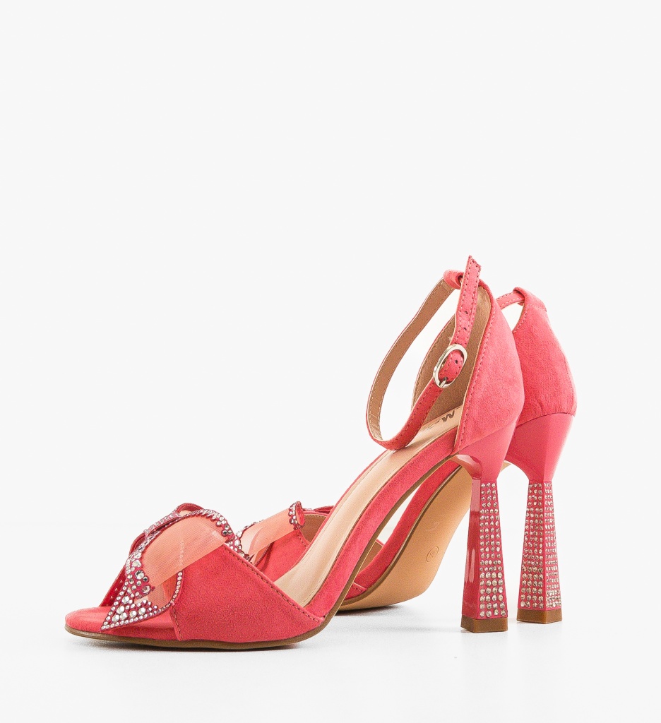 Sandale Toc Farme Fuchsia - Eleganță Max - imagine 4
