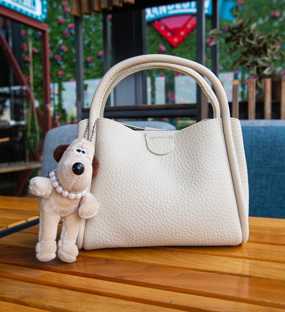 Geanta Dama Dog Bej - Stil Elegant și Practic - imagine 3