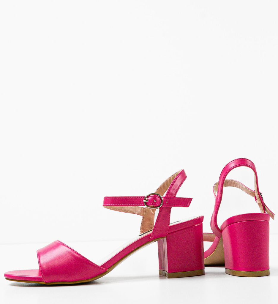 Sandale cu toc Jelisaveta Fuchsia | Eleganță și Stil - imagine 8