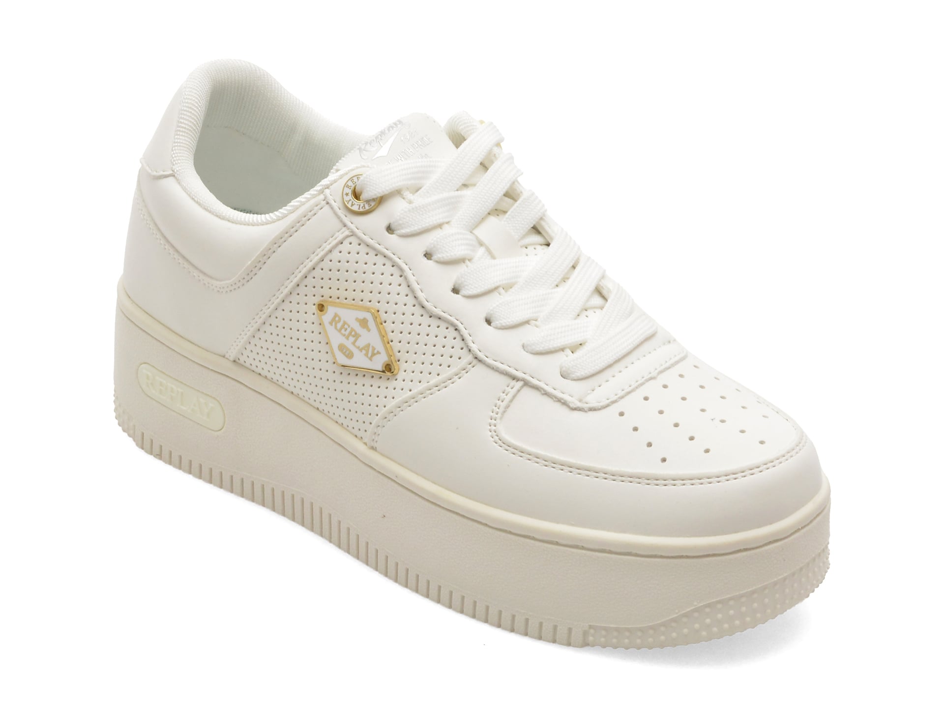Pantofi Sport Replay Albi Piele Ecologică