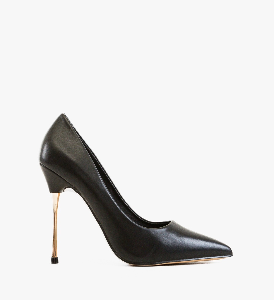Pantofi dama Krente Negri eleganți cu toc - imagine 6