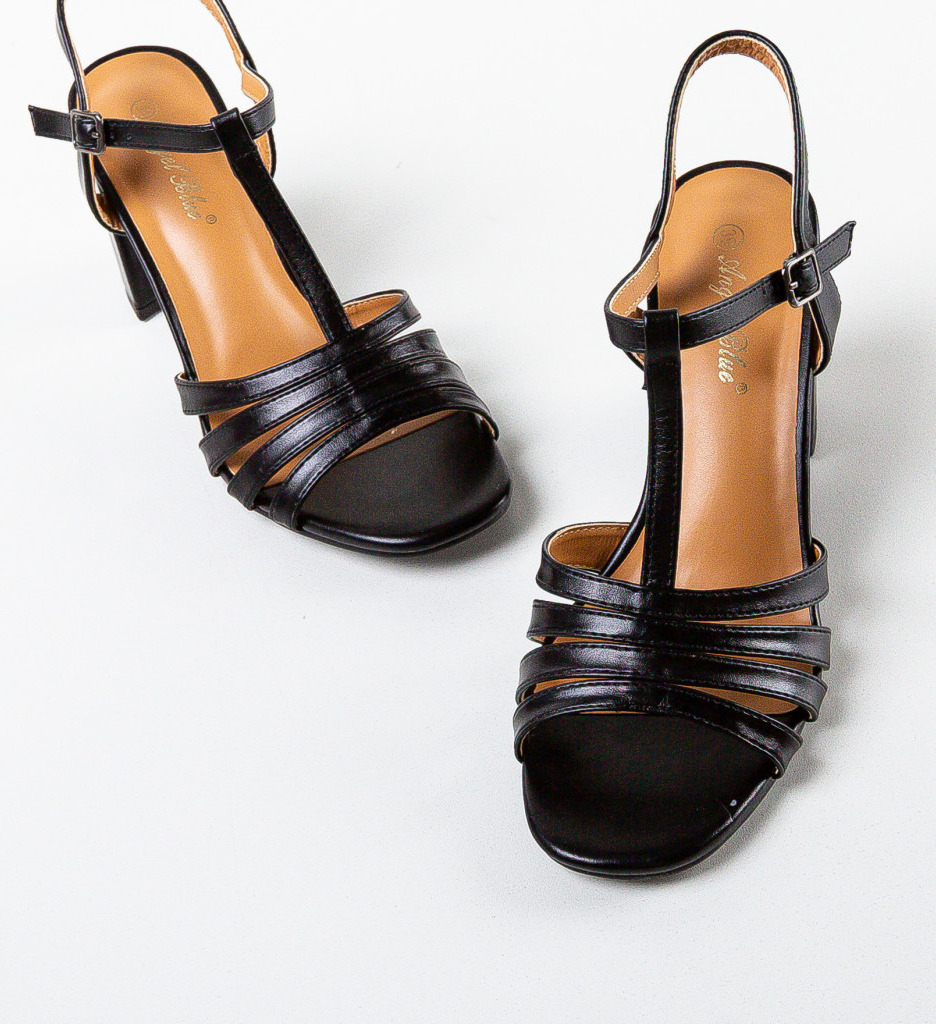 Sandale cu toc Zakk Negre - Eleganță și Stil - imagine 5