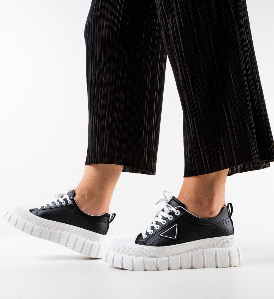 Sneakers Said Negri Dama - Confort și Stil - imagine 2