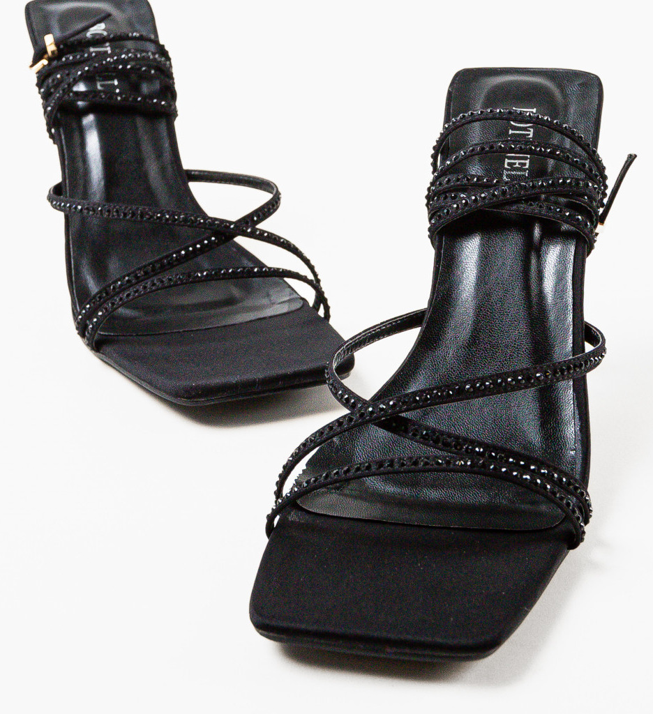 Sandale Toc Park Negre | Eleganță și Stil - imagine 7