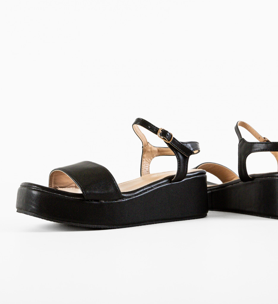 Sandale Dama Sefyn Negre | Eleganță și Confort - imagine 5