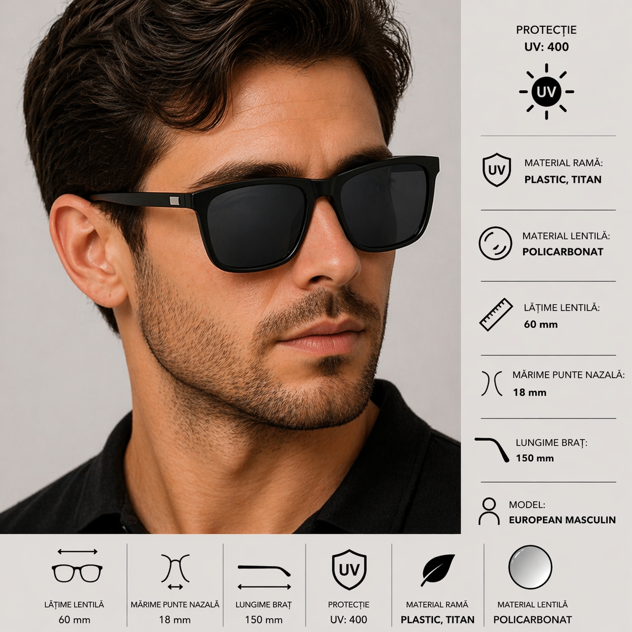 Picadili SG060 - Ochelari soare cu protecție UV400 - imagine 4