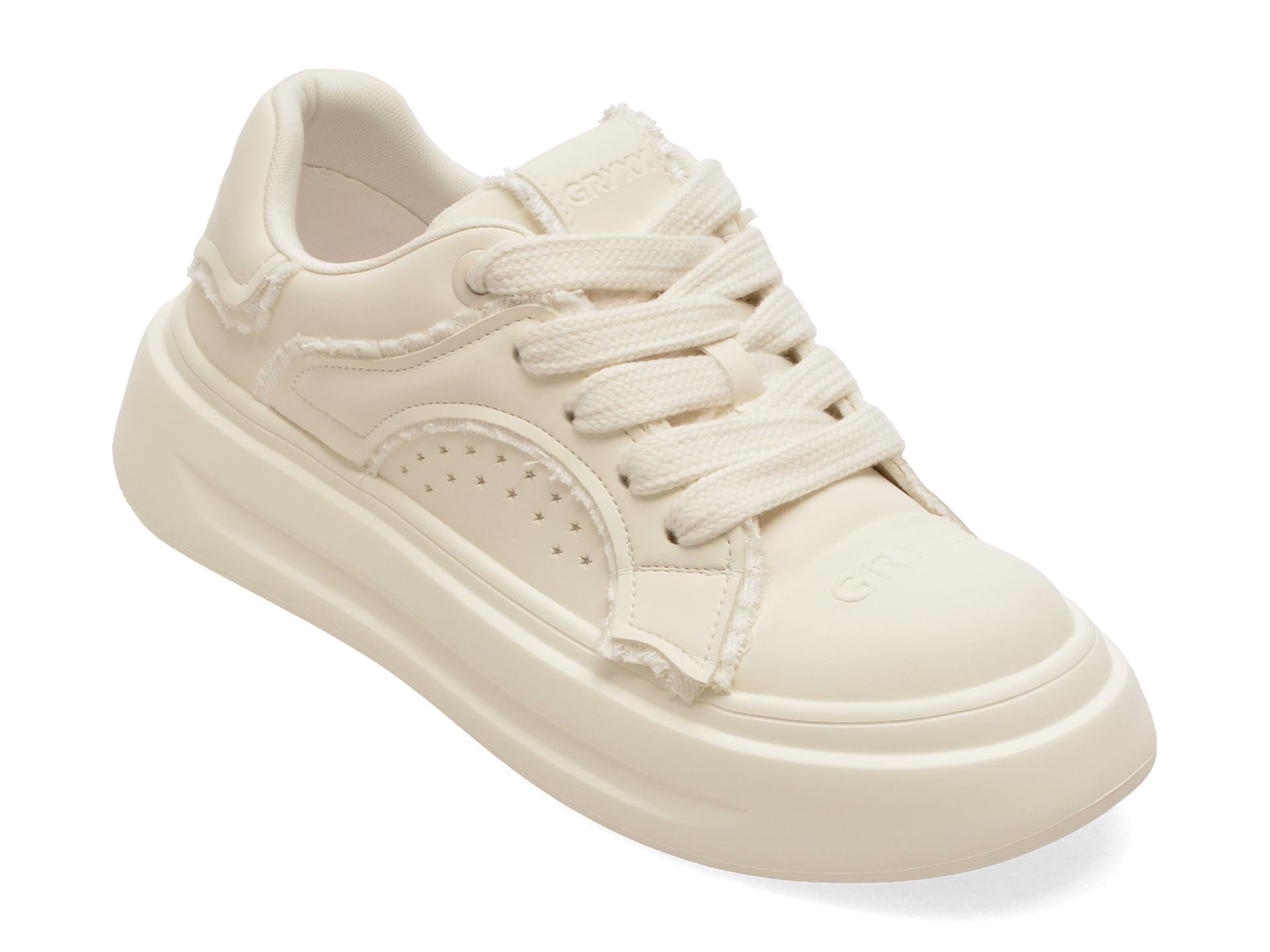 Pantofi sport GRYXX albi din piele naturală