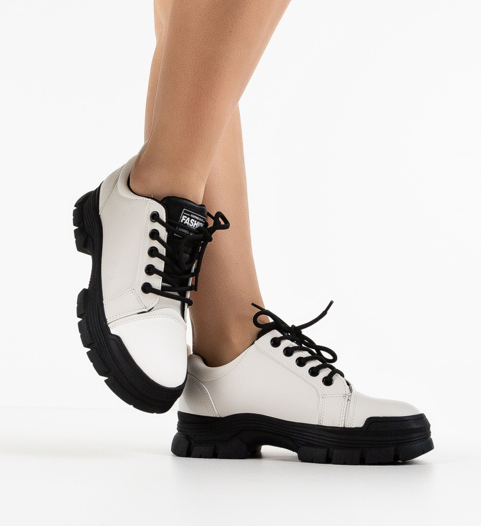 Pantofi Tillie Albi | Confort și Stil Casual - imagine 2