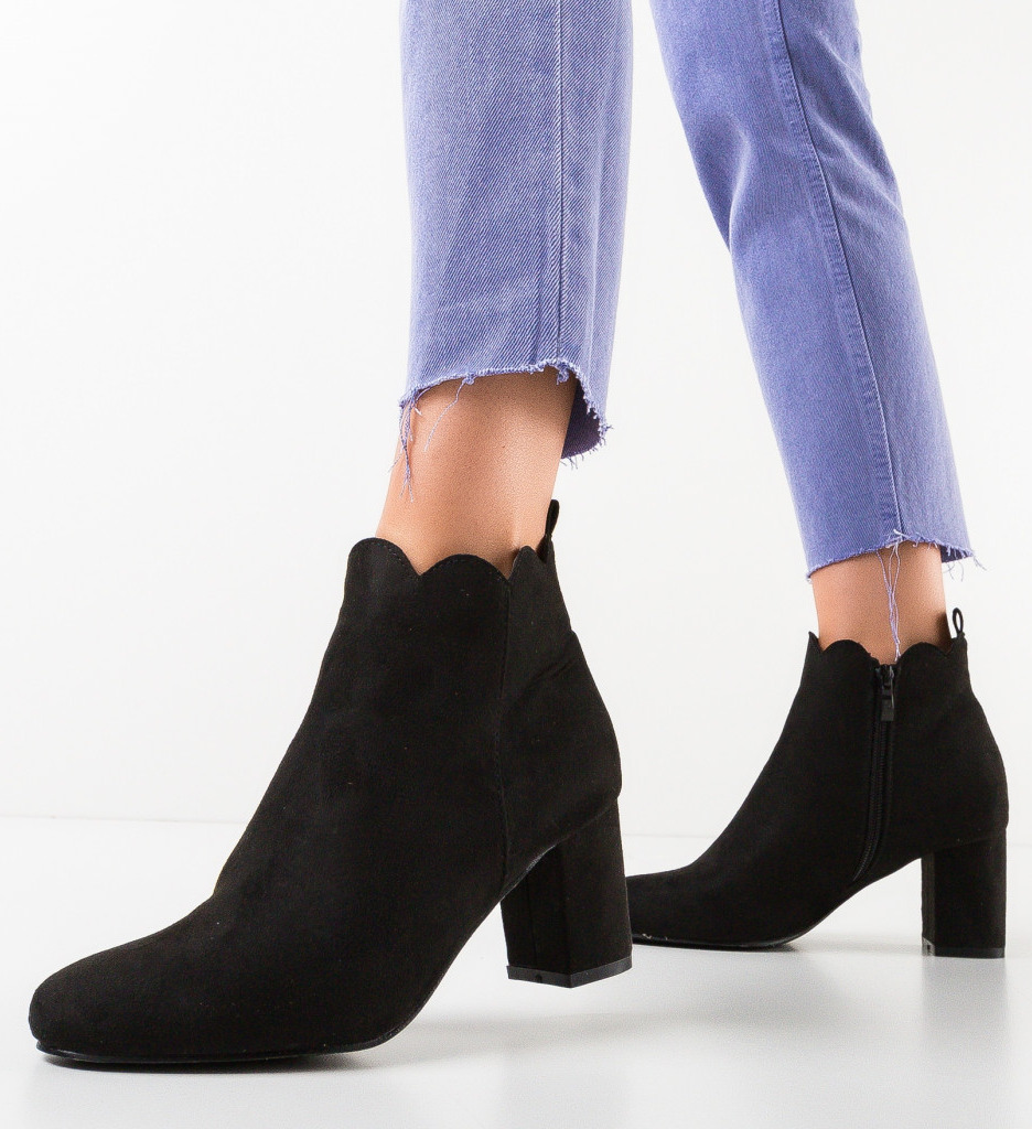 Botine Navarro Negre - Eleganță și Confort - imagine 2