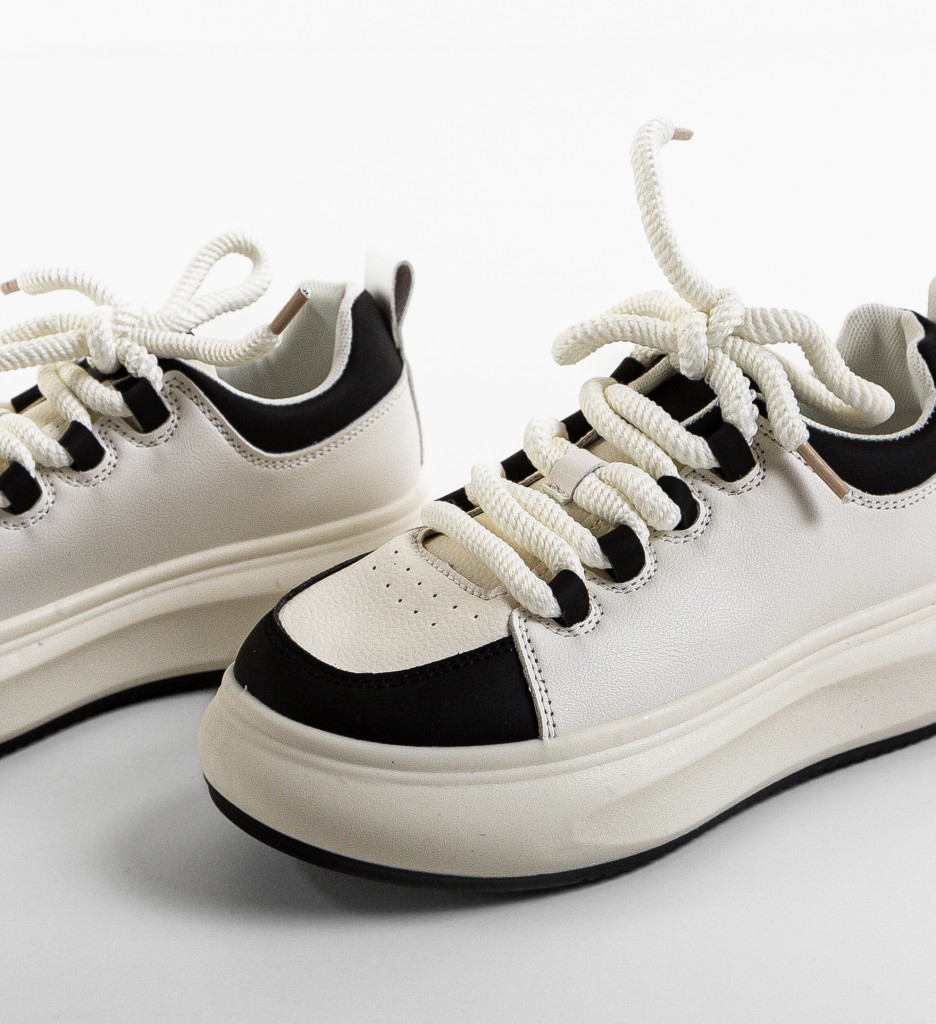 Sneakers Weleu Dama Albi - Confort și Stil - imagine 8