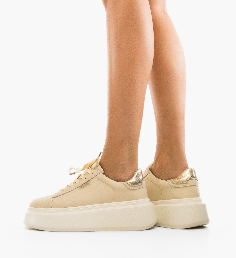 Sneakers Byva Bej - Confort și Stil Urban - imagine 4