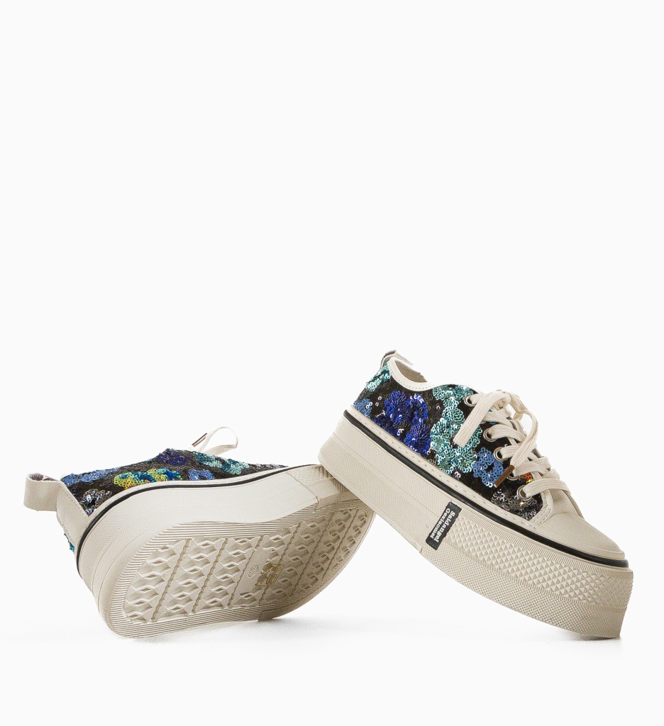 Sneakers Dama Paieta | Design Glamour Multicolor - imagine 6