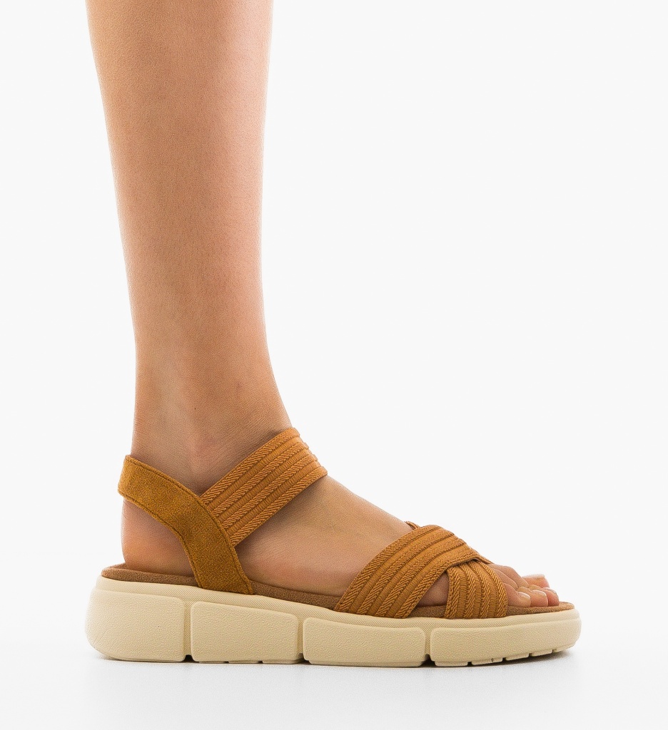 Sandale Dama Raduku Camel - Eleganță și Confort - imagine 6