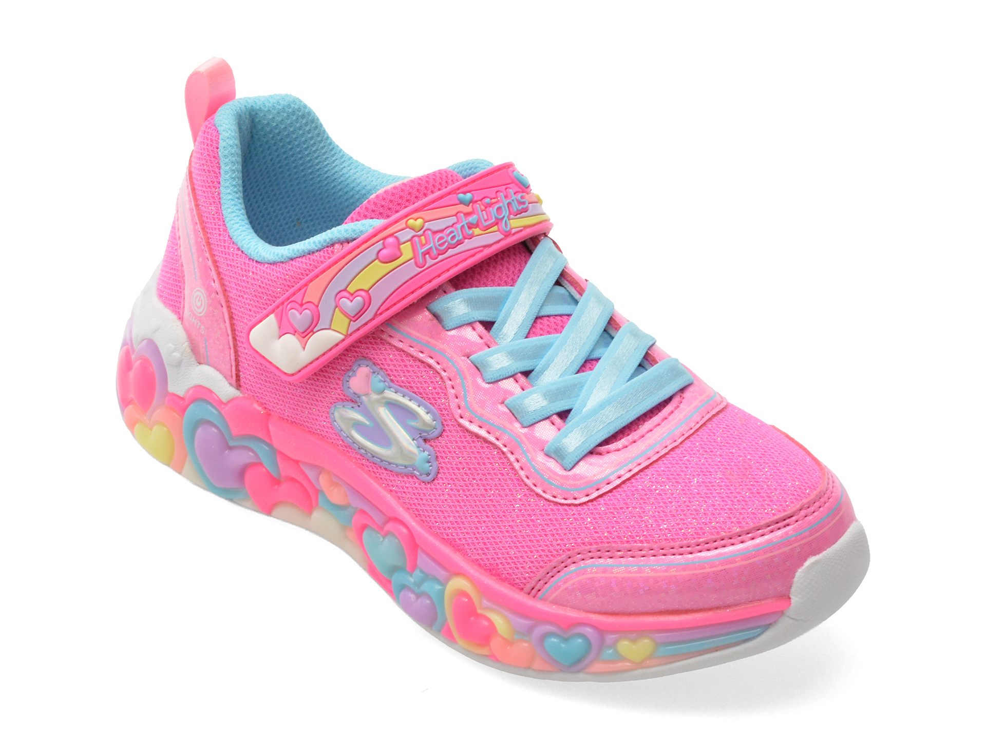 Skechers Eternal Heart Lights Pantofi Roz - imagine 2