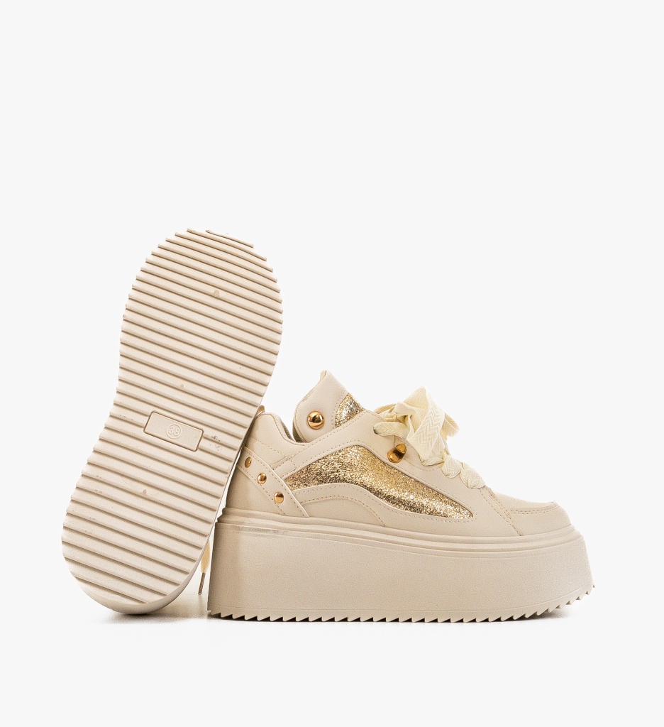 Sneakers Dama Adetoku Bej | Confort si Stil Urban - imagine 7
