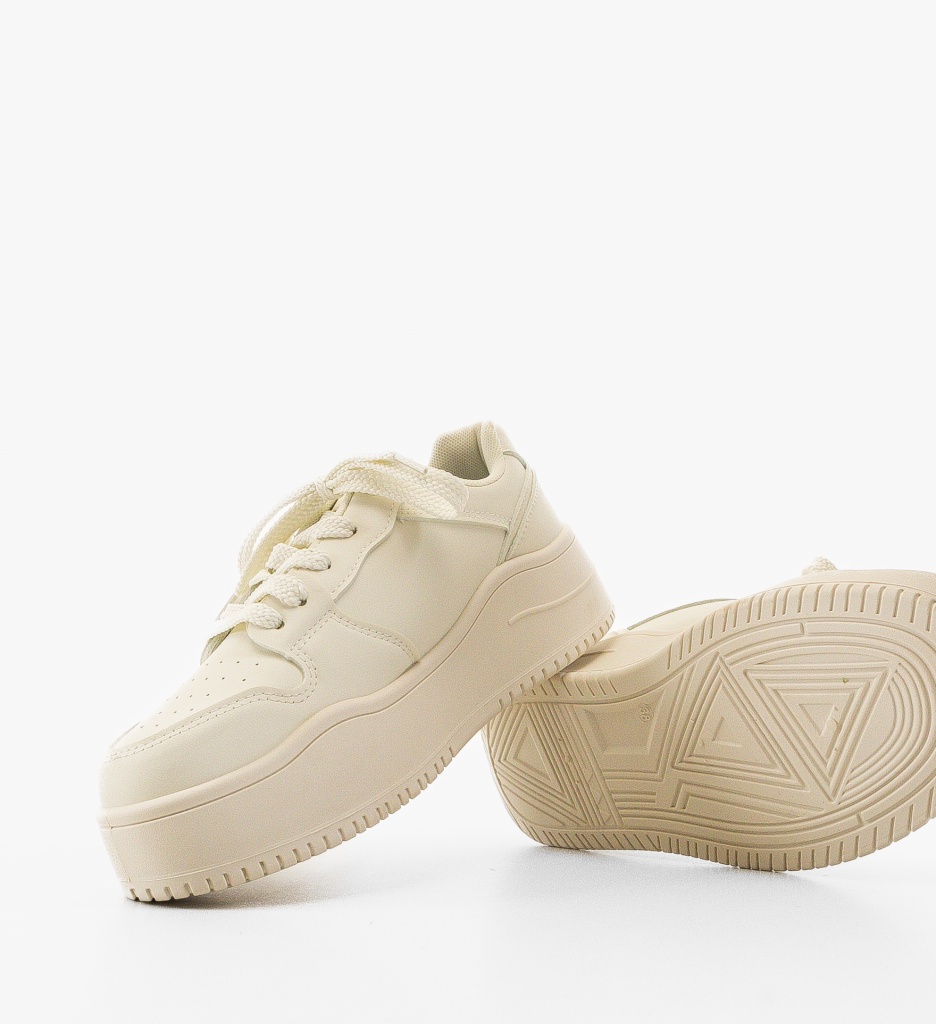 Sneakers Dama Kramy Albi - Confort și Stil