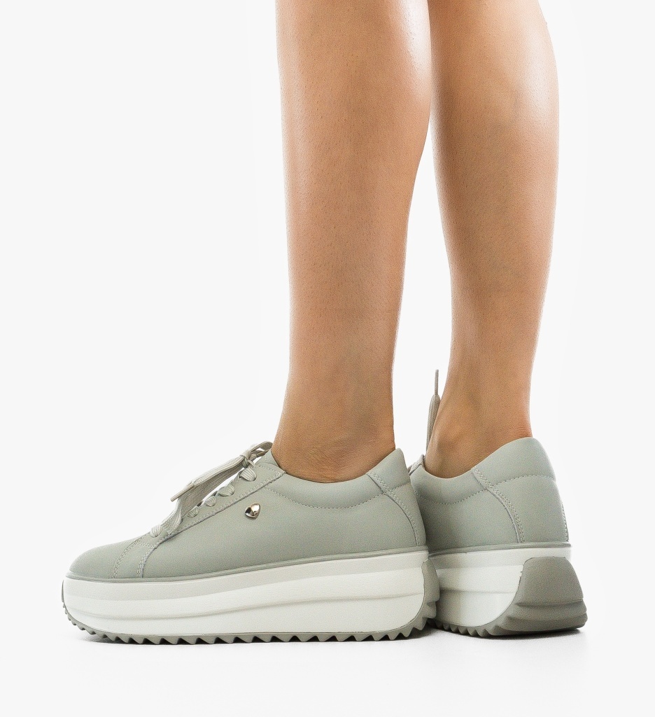 Sneakers Dama Arioami Gri - Confort Stilat - imagine 4