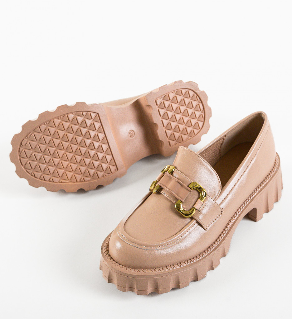 Pantofi Casual Gully Nude | Confort Zilnic - imagine 7