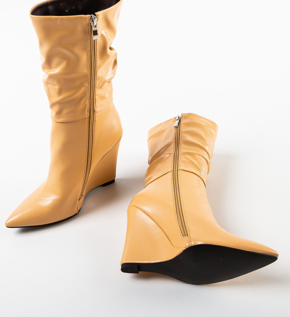 Botine Dama Freeman Bej - Eleganță și Confort - imagine 7