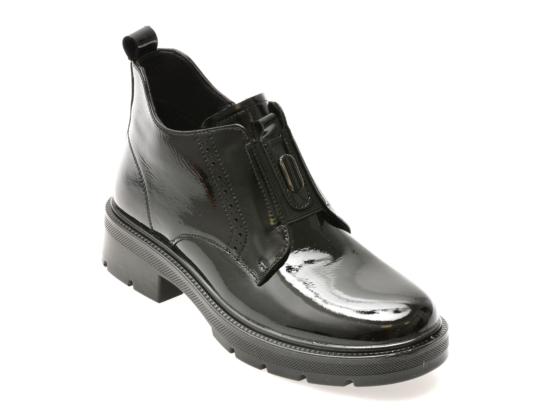 Ghete GRYXX Negre din Piele Lacuită | Eleganță Premium - imagine 1