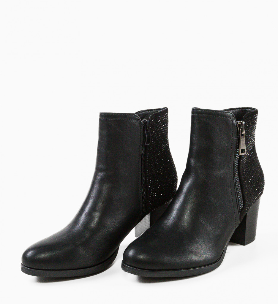 Botine Dama Ortega Negre - Eleganță și Confort - imagine 6