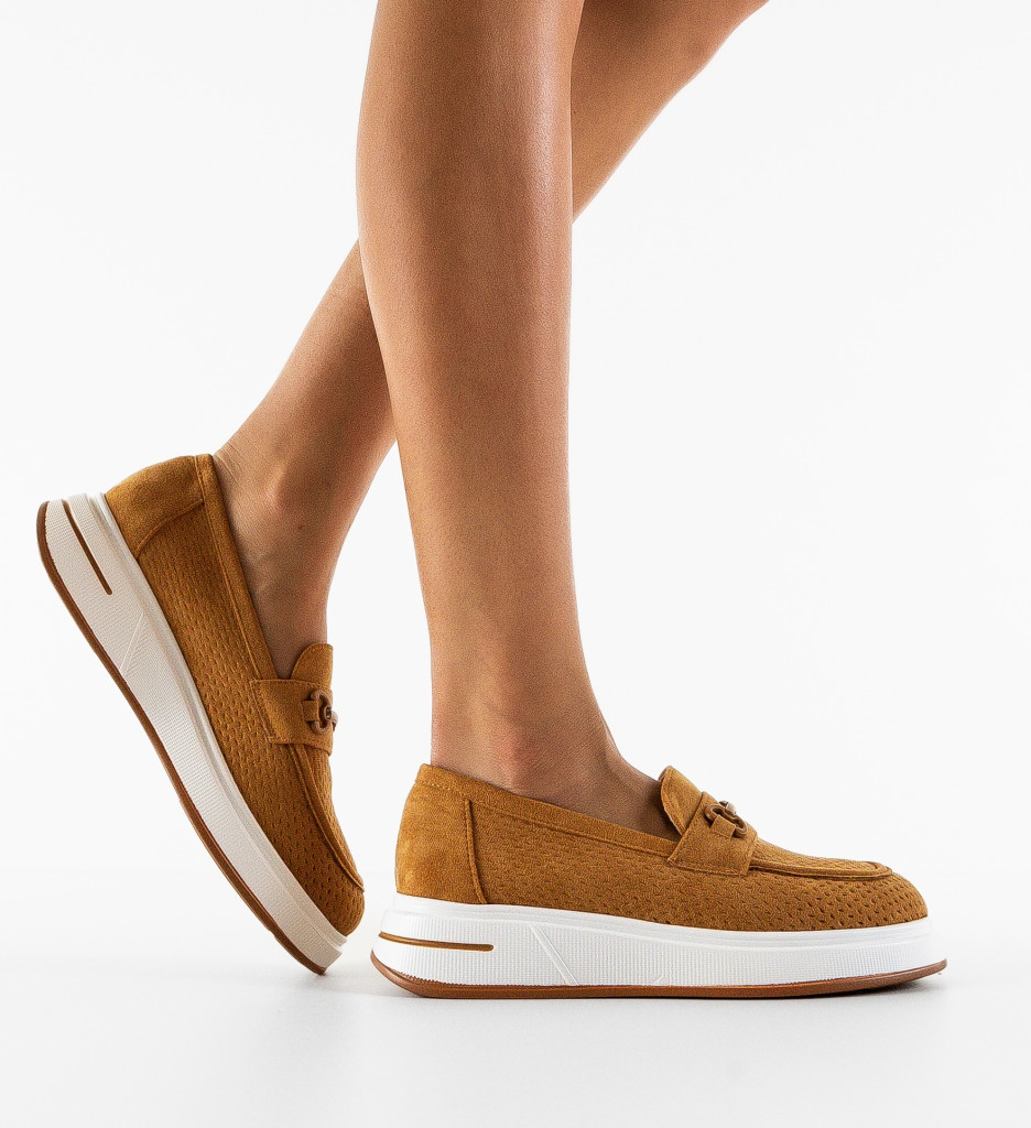 Pantofi Casual Ekine Camel - Confort și Stil - imagine 3