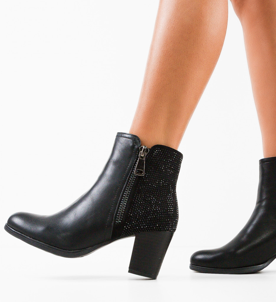 Botine Dama Ortega Negre - Eleganță și Confort - imagine 2
