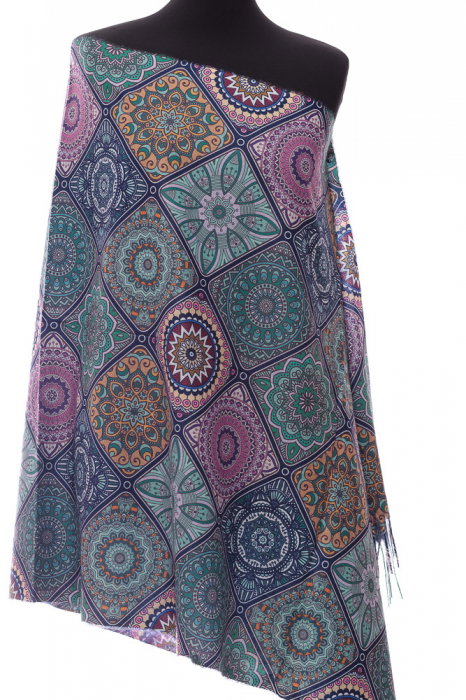 Eșarfă Casmir Verde Model Marocan - Shopika