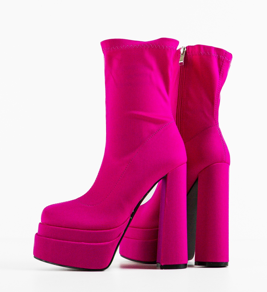 Botine Fumnan Fuchsia - Stil Vibrant si Modern - imagine 7