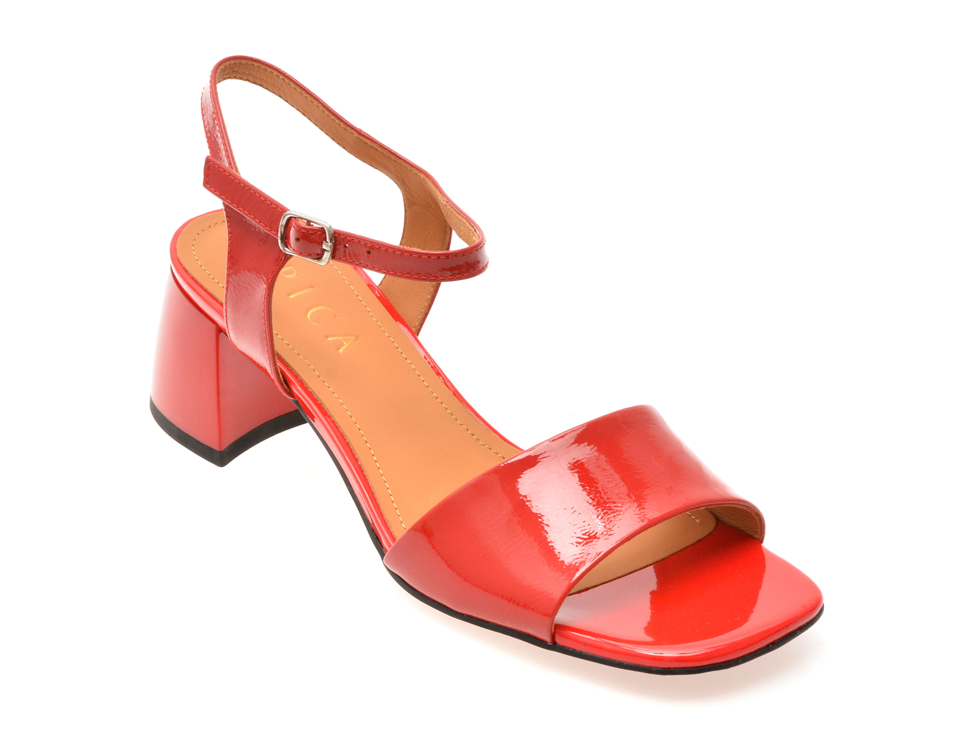 Sandale Epica Rosii, Eleganță din Piele Lacuita