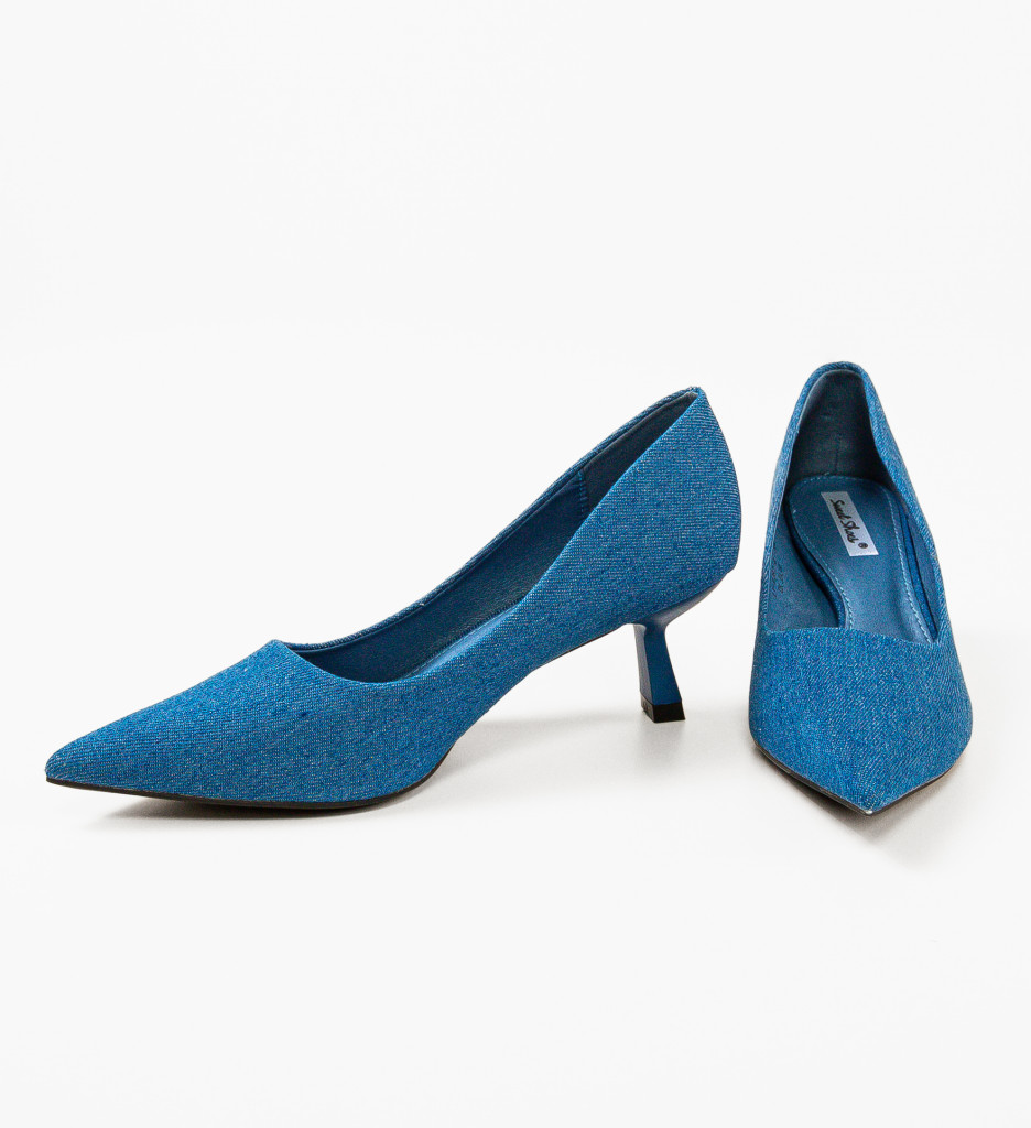 Pantofi dama Barro Albastri Depurtat | Eleganță - imagine 6
