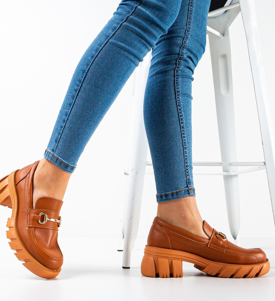Pantofi Casual Kylie Camel - Confort și Stil - imagine 2