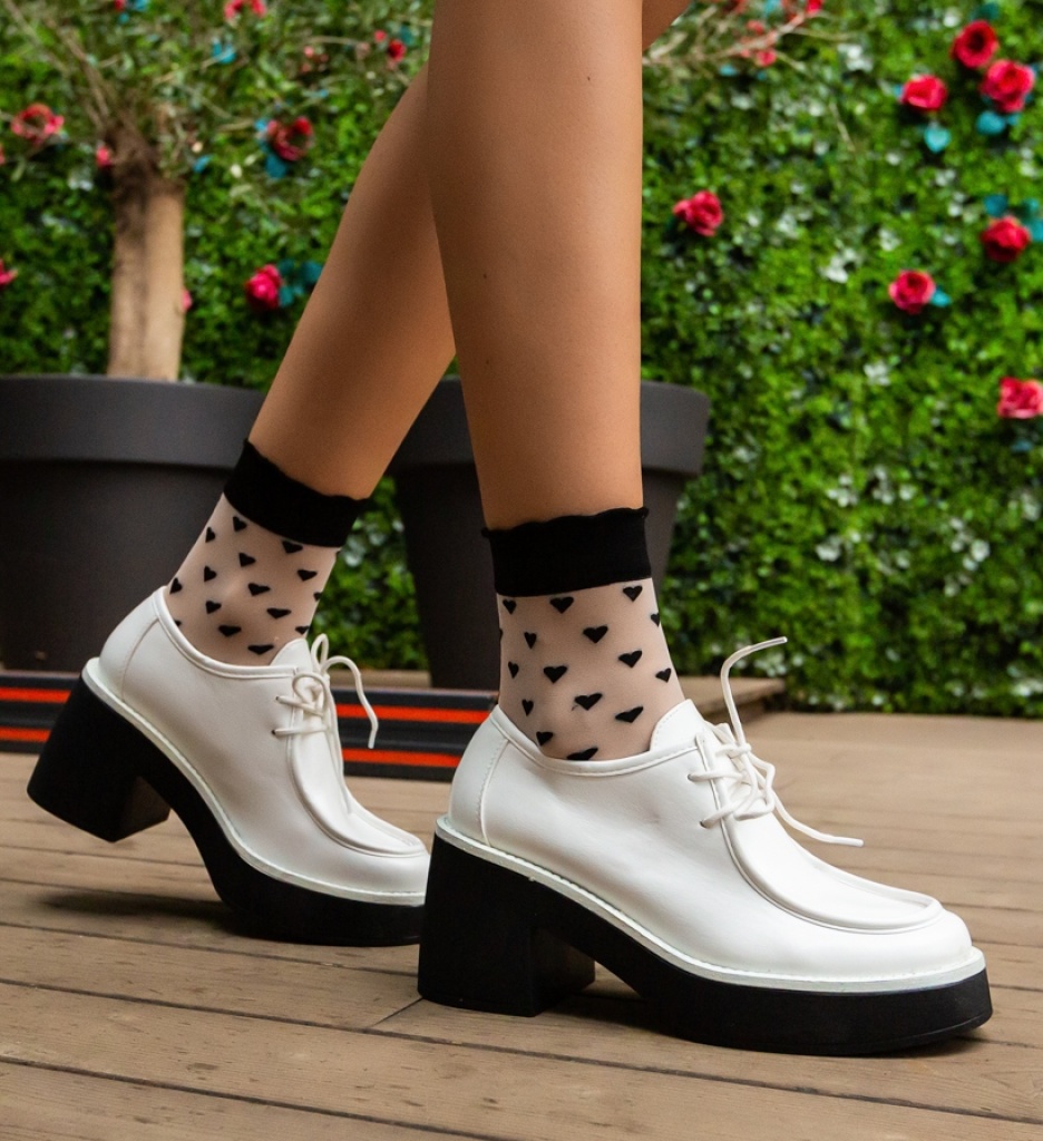 Pantofi Casual Aylmer Albi - Confort și Stil - imagine 7