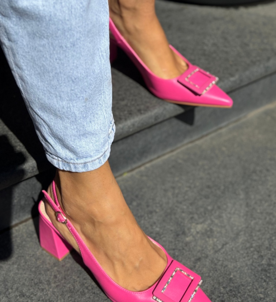 Pantofi Gentalya Fuchsia | Eleganță și Stil - imagine 2