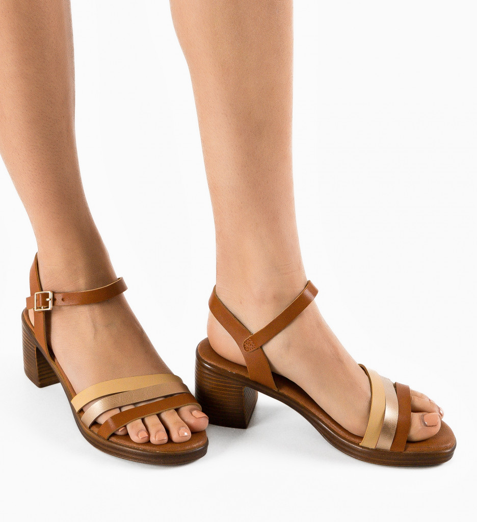 Sandale Fiore Camel - Eleganță și Stil - imagine 2